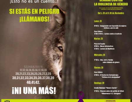 Semana contra la Violencia de Género del 24 al 30 de noviembre