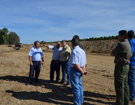 Continúan a buen ritmo las obras de la charca de pescadores