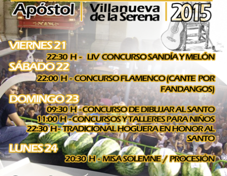 Presentado el programa de fiestas de San Bartolomé 2015, se celebrarán del 21 al 24 de agosto