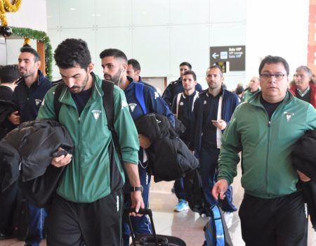 El C.F. Villanovense ya se encuentra en su hotel de concentración en Barcelona