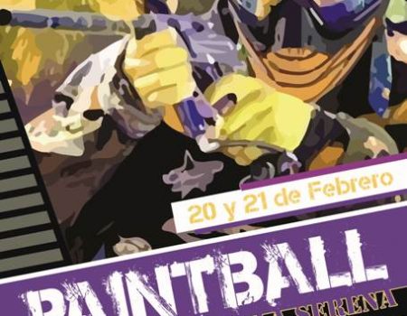 20 y 21 de febrero, partidas de paint ball para jóvenes a partir de 16 años