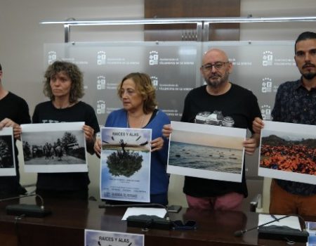 Villanueva de la Serena rinde homenaje a los refugiados con cuatro grandes fotografías