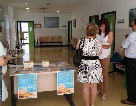 La campaña de prevención de cáncer de piel, en el centro de salud