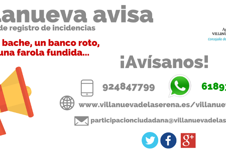 El WhatsApp  de “Villanueva Avisa”, cumple su primer año con 251 avisos