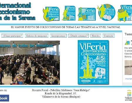 La Feria Internacional del Coleccionismo de Villanueva de la Serena estrena página web