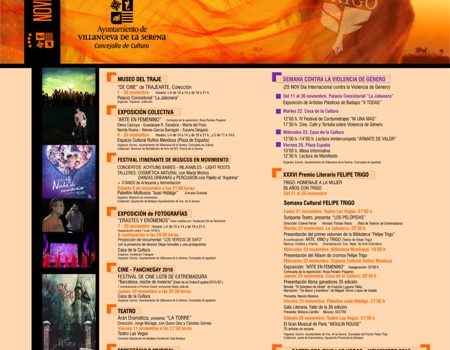 Agenda Cultural Noviembre 2016