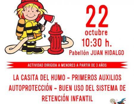 Este sábado 22, los niños podrán aprender prevención de incendios en “La casita del humo”