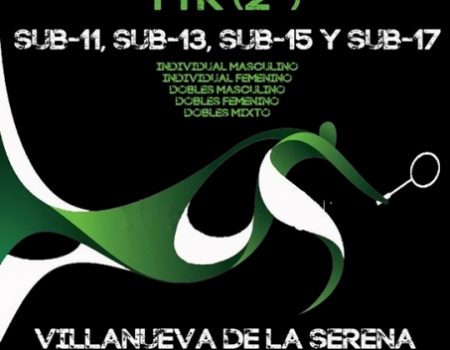 Nueva cita con el bádminton el sábado 22 de abril en el José Manuel Calderón