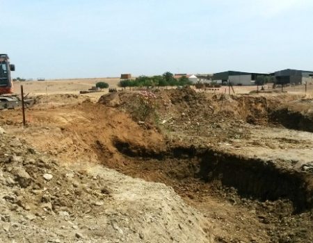 Comienzan las  obras de construcción del Puente sobre el Arroyo del Molar en la Concentración Parcelaria de los Quintos