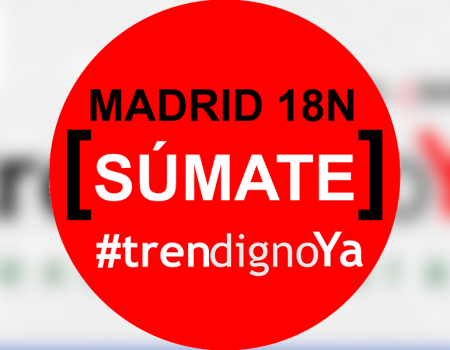 #TrenDignoYa Madrid 18N