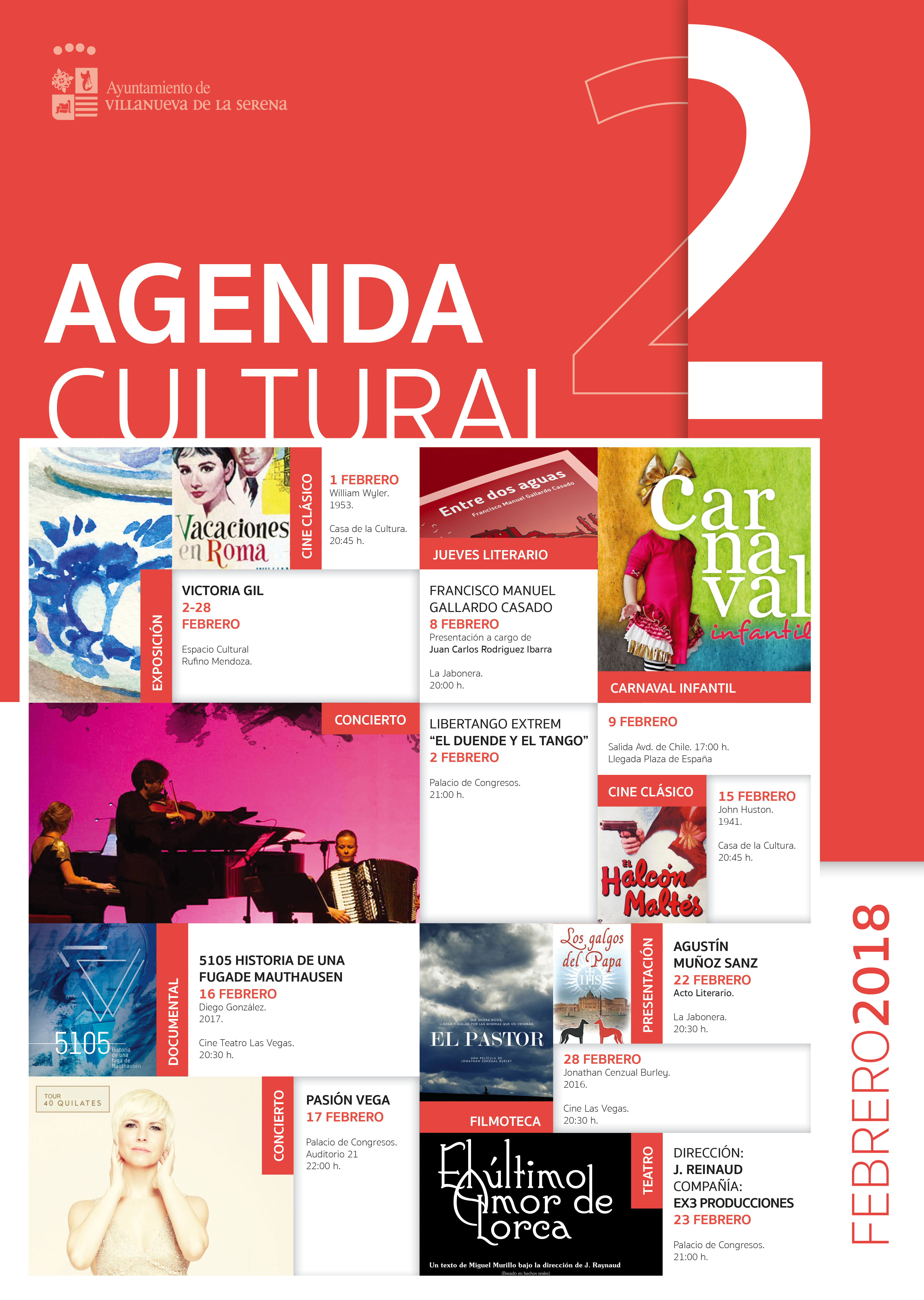 AGENDA FEBRERO 2018 CARTEL