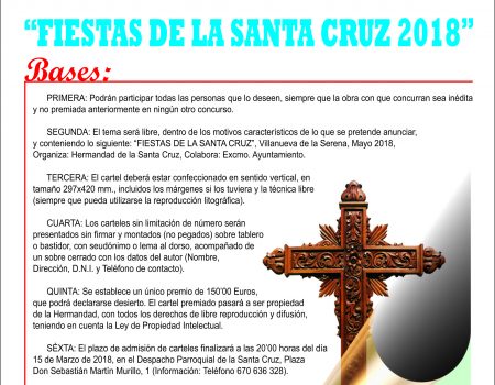 Convocado el XV concurso de carteles de las fiestas de la Santa Cruz