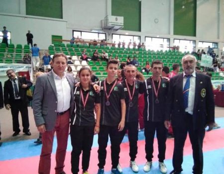 Medallas de bronce para dos parejas del Club Karate el Cristo en el Campeonato de España de Karate Tradicional