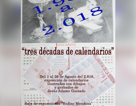 Exposición “Tres décadas de calendarios” de Jesús Adame Guisado