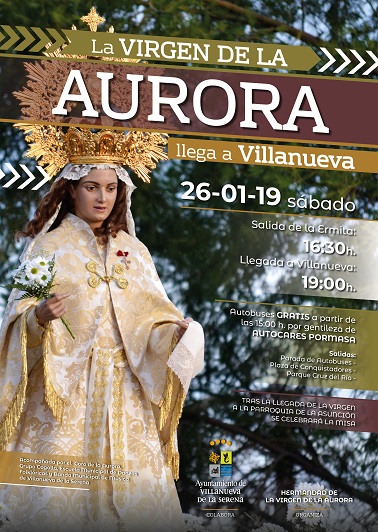 CARTEL LLEGADA VIRGEN DE LA AURORA 2019 2019 01bad