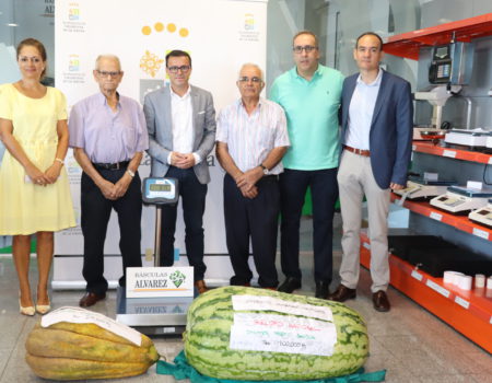 Se pesa ante notario, la sandía más grande de España