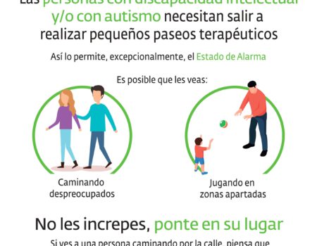 Las personas con TEA pueden dar pequeños paseos terapéuticos