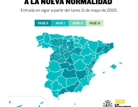 A partir del lunes 11 de mayo, pasamos a la fase 1 de la desescalada, dentro del Plan para la Transición hacia una Nueva Normalidad