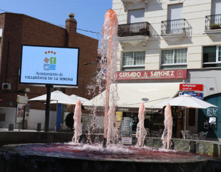 Villanueva se tiñe de naranja para conmemorar la semana del Donante de Médula Ósea