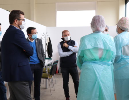 Comienza a funcionar el “punto de extracción PCR” en el pabellón Juan Hidalgo