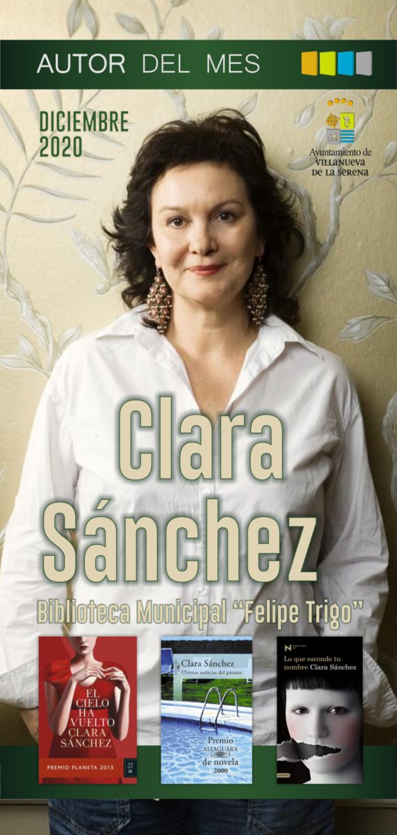 Clara Sánchez - Autora del mes de Diciembre de 2020