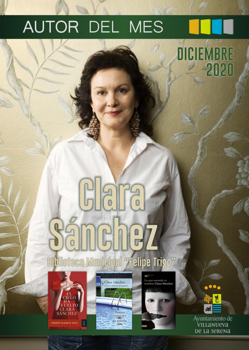 Clara Sánchez - Autora del mes de Diciembre de 2020
