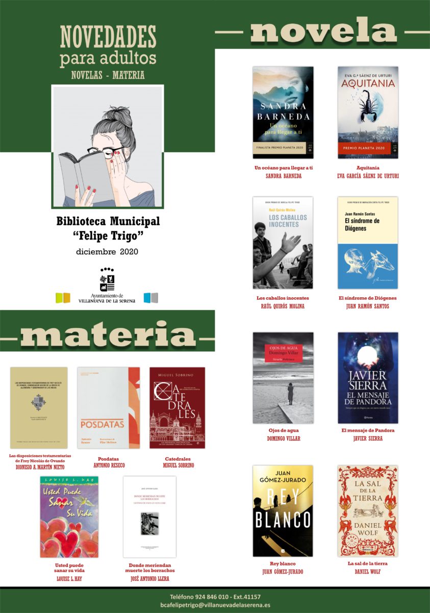 Novedades Adultos Diciembre 2020