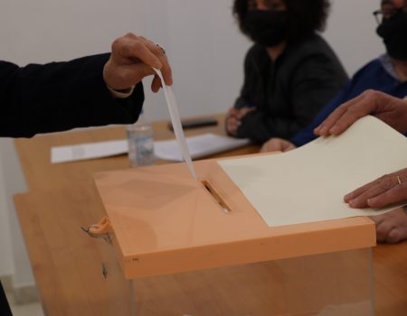 Los villanovenses llenas las calles el día del referéndum