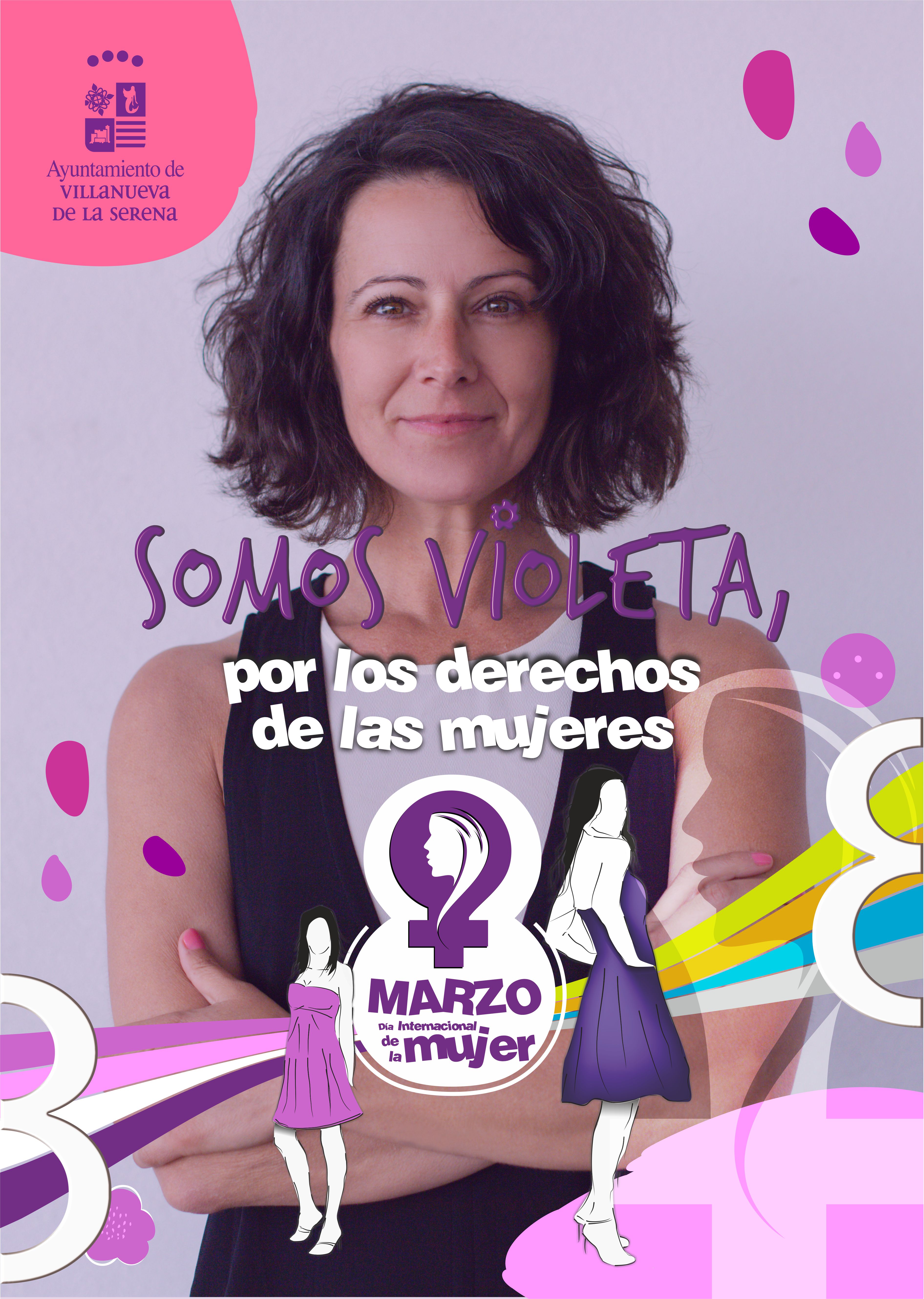 cartel 8M somos violeta