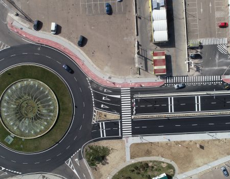 Un nuevo vial facilitará el acceso desde el casco urbano a la zona de supermercado y establecimientos de carretera de Guadalupe
