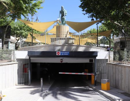 Los días 4, 5 y 6 de julio, el parking subterráneo del parque de la Constitución permanecerá cerrado