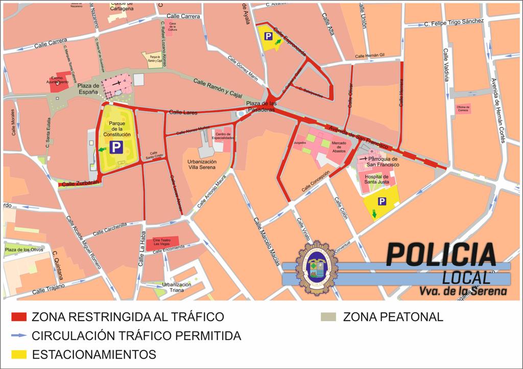 plano cortes tráfico alumbrado