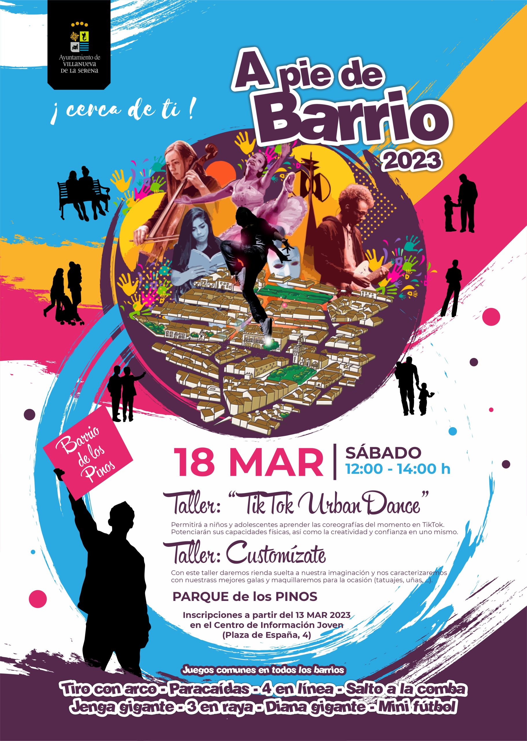 CARTEL PROGRAMA BARRIOS 18 MAR LOS PINOS