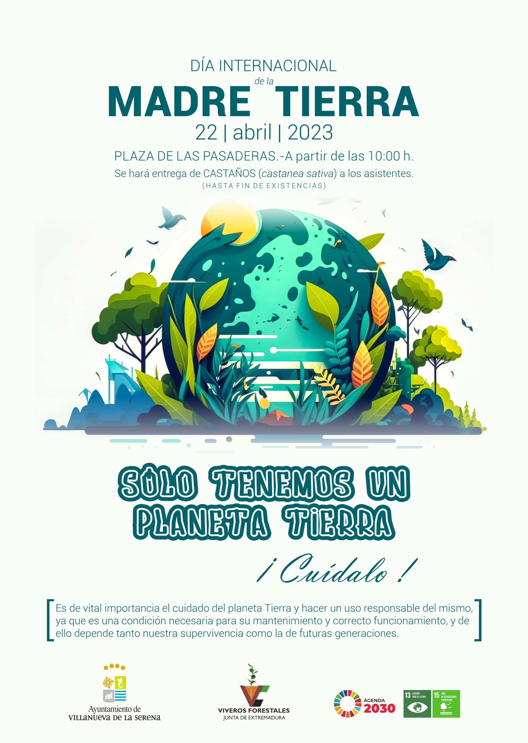 Cartel DIA INTERNACIONAL DE LA MADRE TIERRA