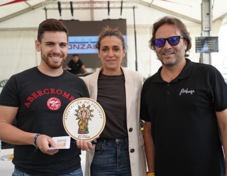 Gregorio Grijota, ganador del concurso de tortilla de patatas de las fiestas del barrio del Pilar