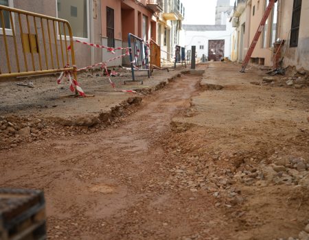 Las obras de la calle Salsipuedes continúan a buen ritmo