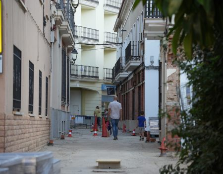 Continúan a buen ritmo las obras de la calle Santa Eulalia