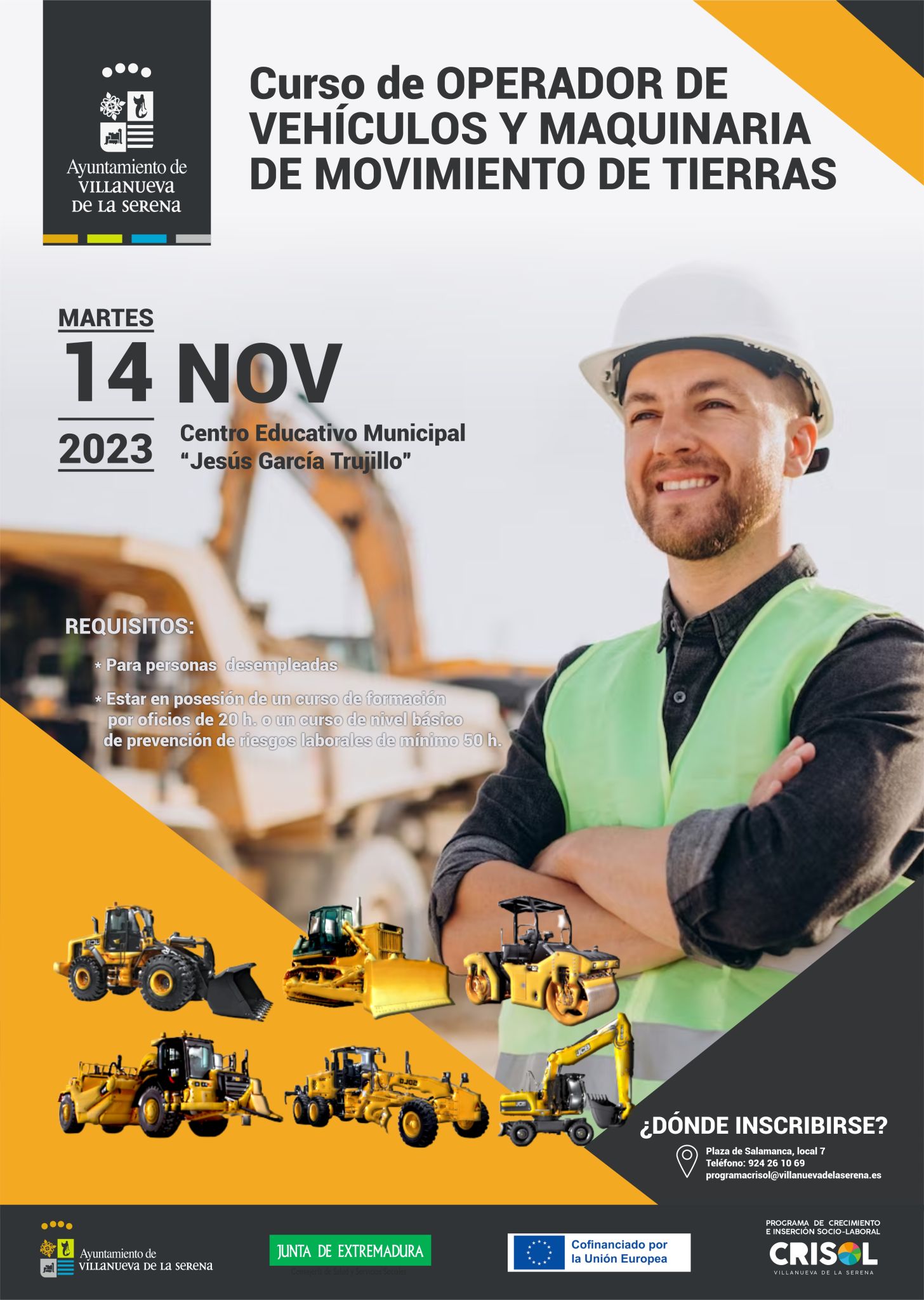 OPERADOR DE VEHÍCULOS Y MAQUINARIA DE MOVIMIENTO DE TIERRAS