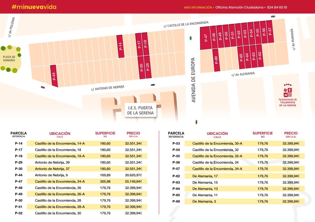 nuevas parcelas 2024