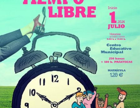 Aún quedan plazas para el curso de monitor de ocio y tiempo libre, que empieza el 1 de julio