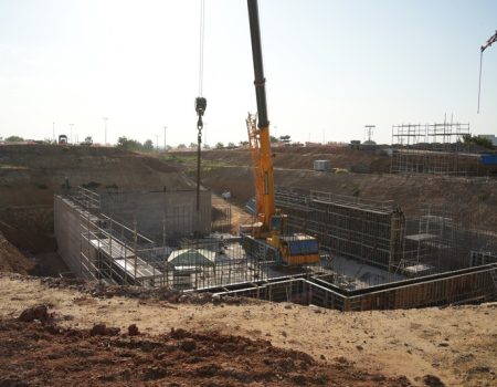Continúan a buen ritmo las obras de los tres tanques de tormentas