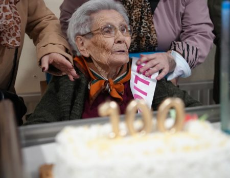 La villanovense Ángela León cumple 100 años