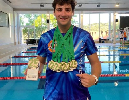 El villanovense Carlos Nieto Cabezas, récord de Extremadura en 100 m socorrista absoluto masculino