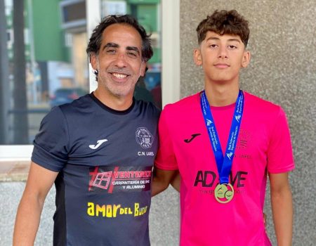 El nadador del CN Lares Fernando González Fernández, campeón de España alevín en 100 metros braza