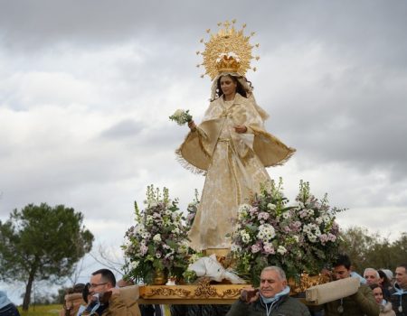 La Virgen de la Aurora ya se encuentra en la ciudad