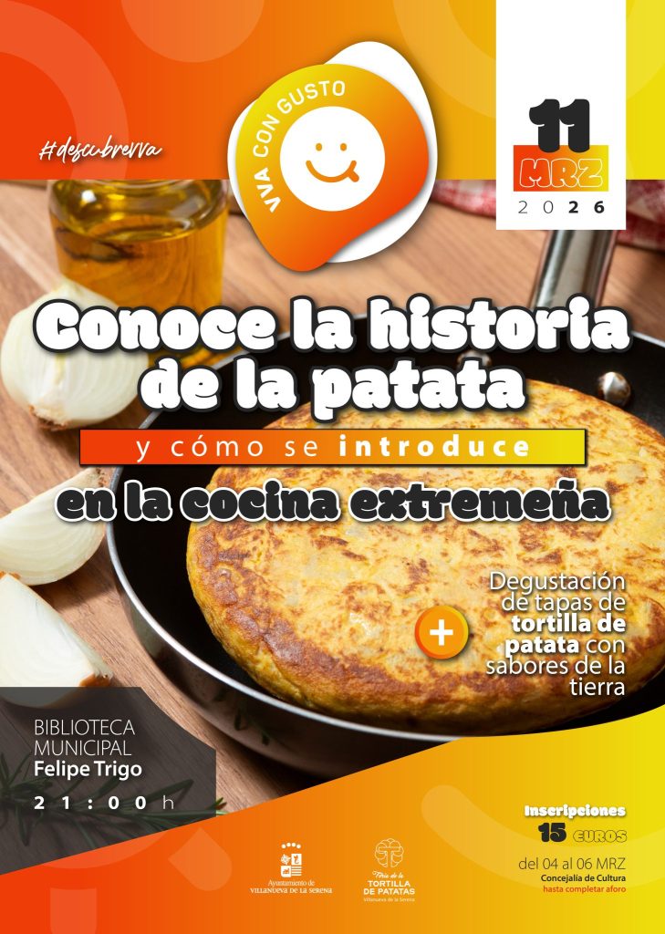 El miércoles 11, charla y degustación de tapas de tortilla de patatas con sabor regional