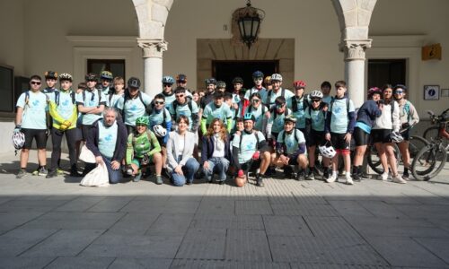 La ruta en Bicicleta de la Escuela Trashumante hace parada en Villanueva de la Serena