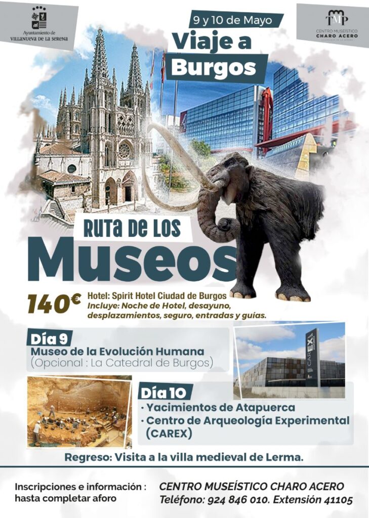 El centro museístico Charo Acero organiza un viaje a Burgos dentro de su 
