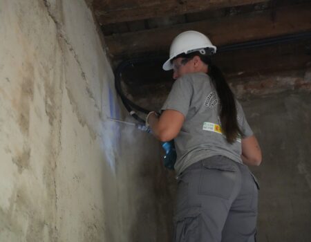 Continúan los trabajos de rehabilitación de la casa de la calle Carrera número 6