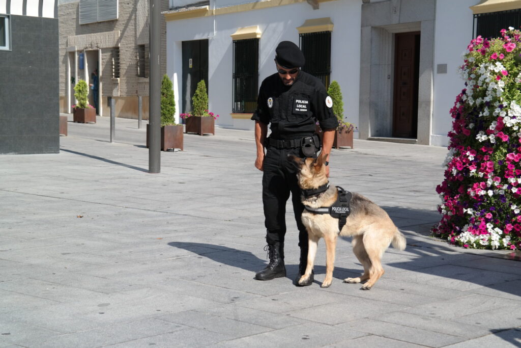 Exhibiciones de unidades caninas de Policía local en el parque canino del canal